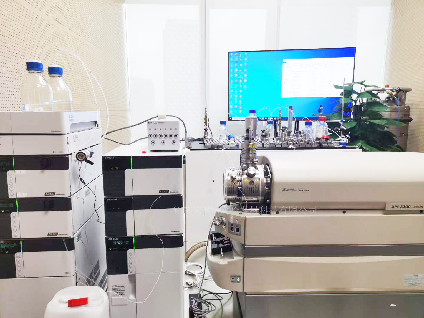 液相色譜質譜聯用儀AB API3200+島津20A＋PDA檢測器在深圳高效成功驗貨